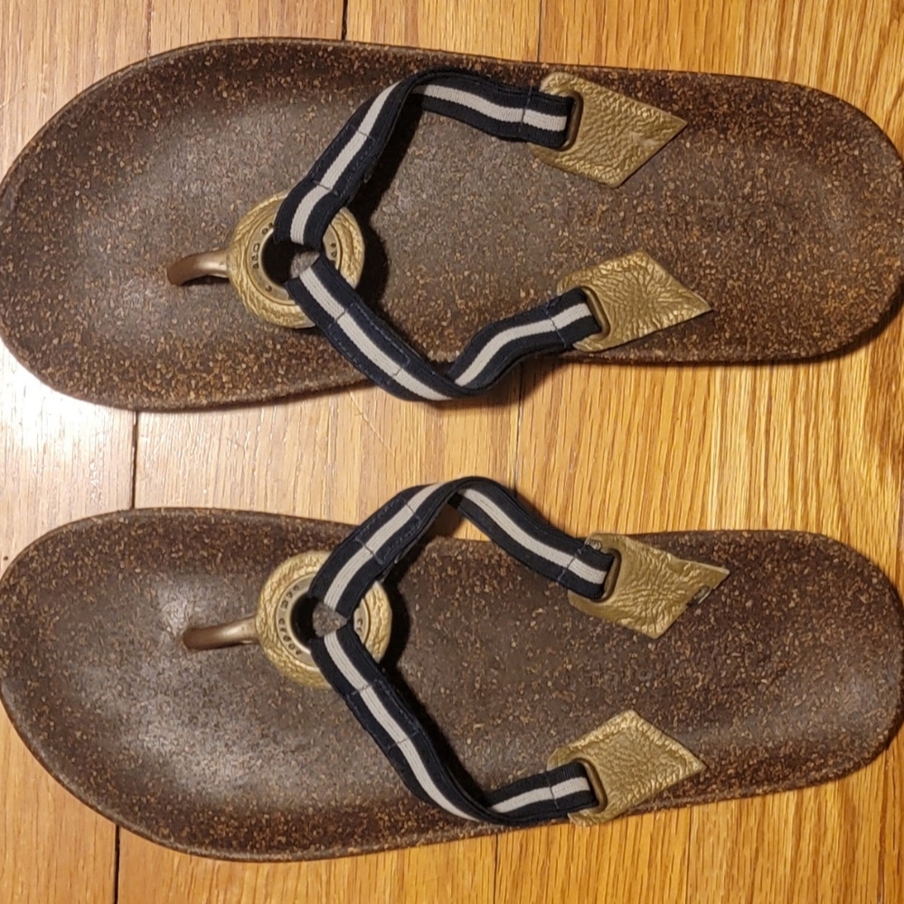 New Order Malibu Flip Orthotic Sandal Beige